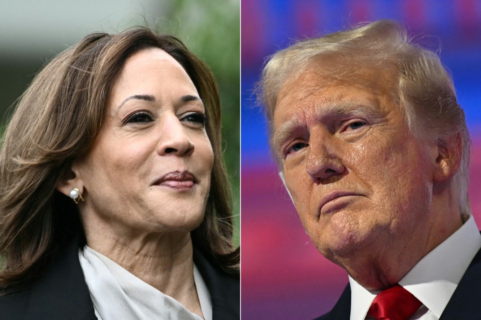 Kamala Harris e Donald Trump (fotos: Patrick T. Fallon, Brendan SMIALOWSKI / AFP)