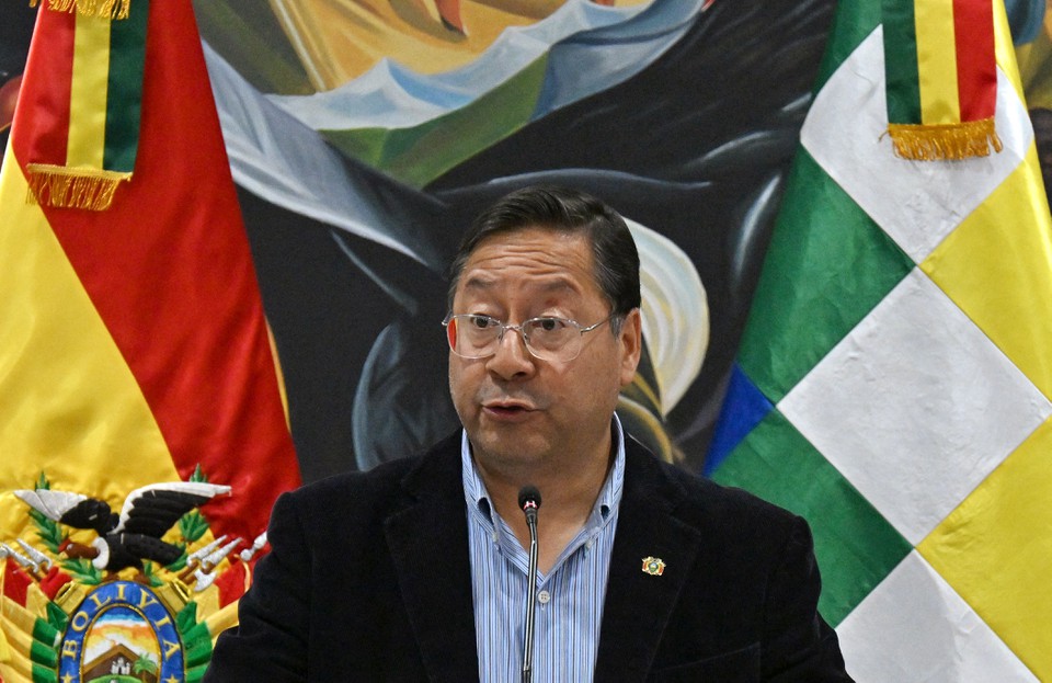 Presidente da Bolvia, Luis Arce (foto: AIZAR RALDES / AFP)