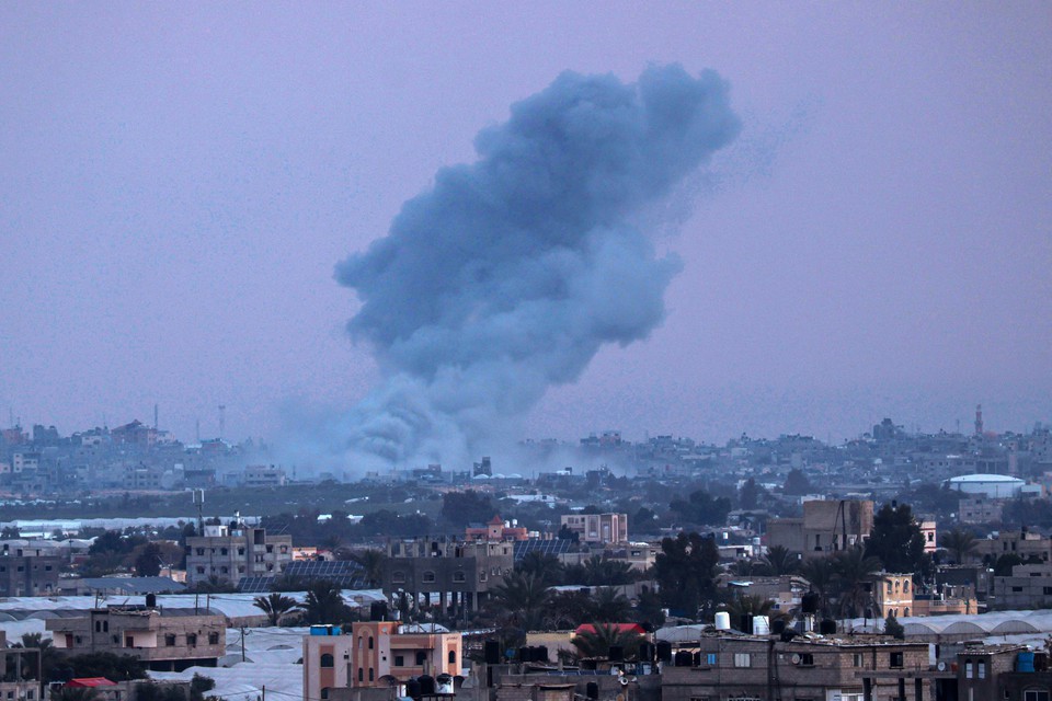Primeiro-ministro de Israel planeja um ataque a Rafah, tendo prometido uma "operao poderosa" (Foto: SAID KHATIB / AFP
)