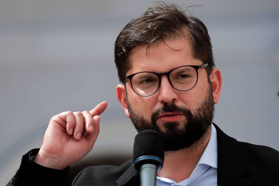 Presidente do Chile, Gabriel Boric (foto: Javier Torres/AFP)