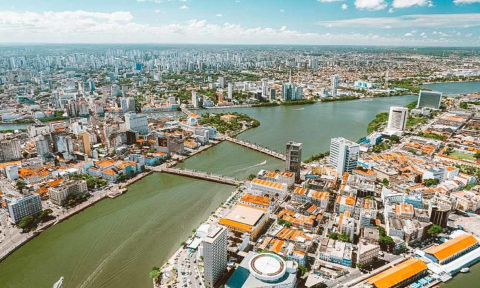 Cidade do Recife  chamada de ""Veneza Brasileira" por causa do canais e rios  (Foto: Arquivo/DP)