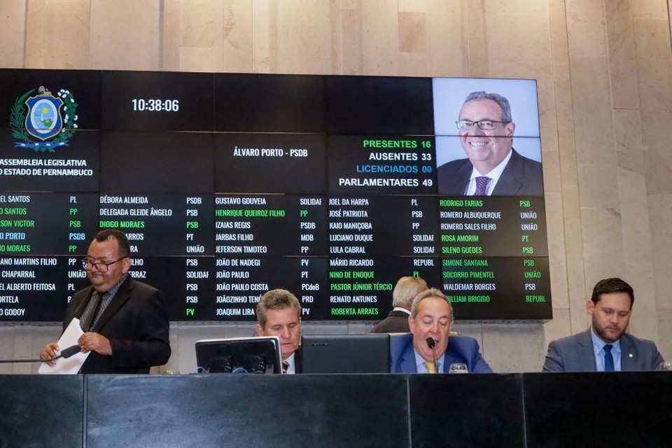 A intenção foi garantir a permanência dos membros que haviam sido eleitos em fevereiro do mesmo ano antes que a governadora Raquel Lyra (PSDB) pudesse interceder na eleição do biênio 2025/2026 ( Foto: Amaro Lima)