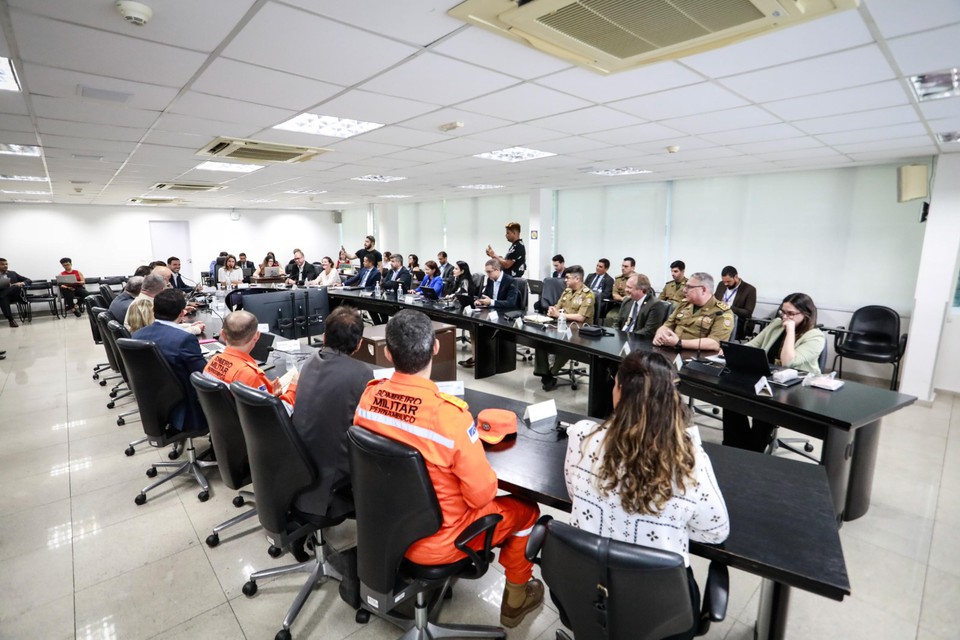 O resultado foi apresentado na reunio semanal de monitoramento do Juntos pela Segurana, realizada na sede da Seplag (Foto: Hesodo Ges/Secom)