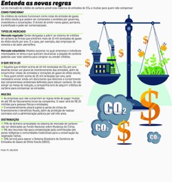 Senado aprova lei que regula mercado de crdito de carbono (Crdito: editoria de arte)