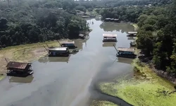 Rios na Amaznia tem risco muito alto de contaminao por mercrio (foto: Polcia Federal/divulgao)