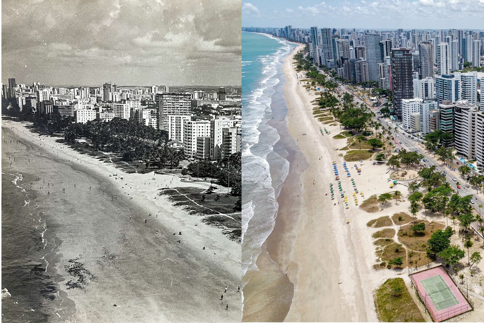 A histria desta via iniciou antes mesmo de sua construo, quando o Bairro de Boa Viagem era composto por poucas casas e terrenos desvalorizados (Foto: Arquivo DP Foto/Reproduo Rafael Vieira)