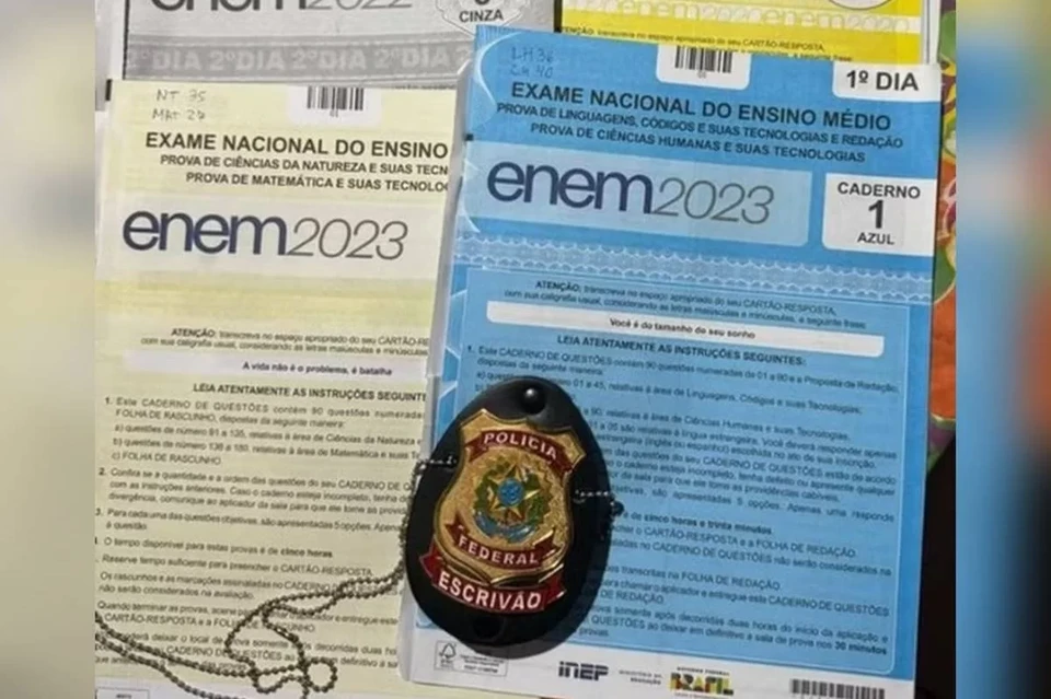 A investigao aponta que a nota no Enem foi conseguida atravs de fraude, e as duas pessoas foram aprovadas em medicina, pela Universidade do Estado do Par (Uepa) em Marab, no entanto, sem terem feito a prova (Foto: Divulgao/PF)