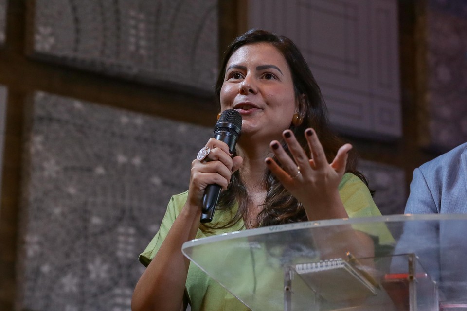 A secretária de Meio Ambiente e Sustentabilidade, Ana Luiza Ferreira, deu detalhes sobre as ações do Governo do Estado na preservação do meio ambiente  (Foto: Rafael Vieira/DP )