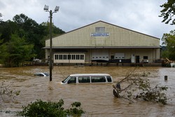 Furaco Helene deixa mais de 60 mortos nos EUA (foto: Melissa Sue Gerrits / GETTY IMAGES NORTH AMERICA / Getty Images via AFP)