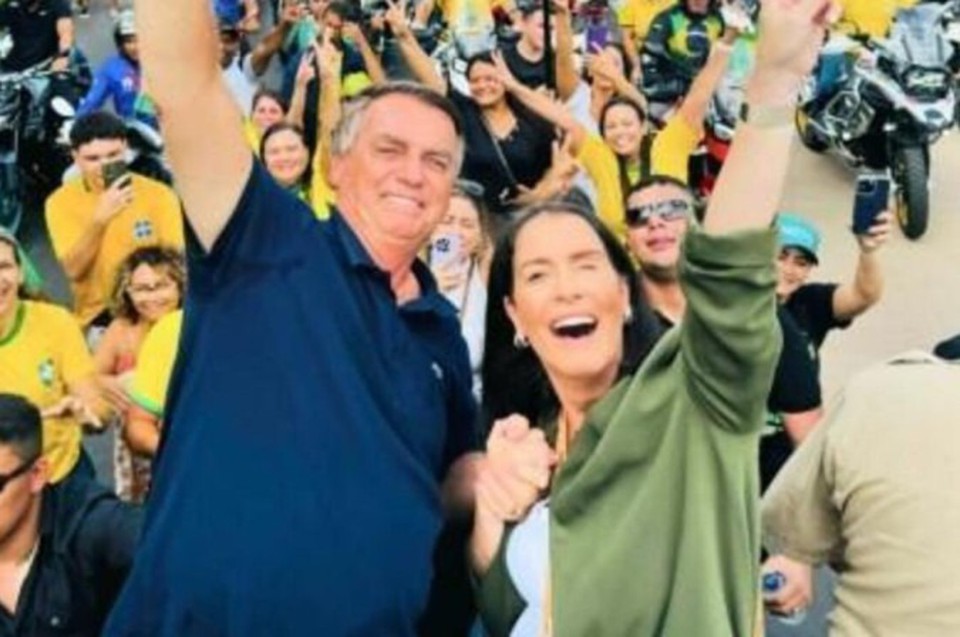 Bolsonaro e Amlia Barros  (Foto: Instagram/Reproduo )