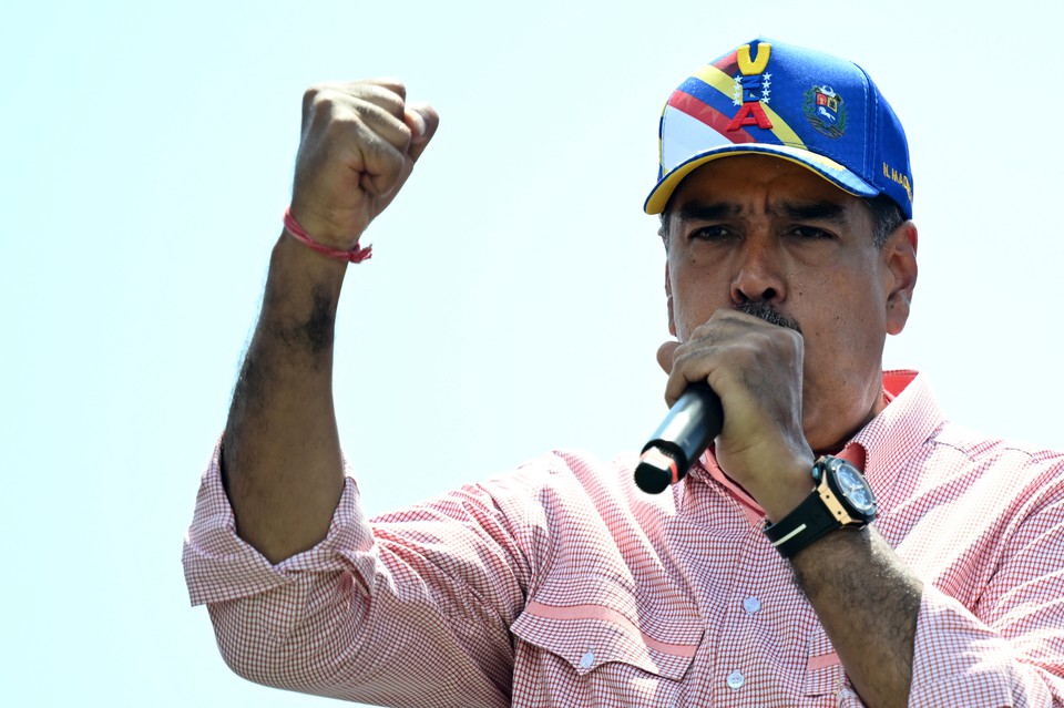 Presidente da Venezuela, Nicols Maduro  (foto: Raul ARBOLEDA / AFP)