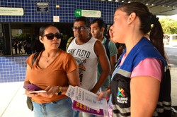 Dia Nacional de Luta contra a Violncia  Mulher: TI Tancredo Neves recebe ao em homenagem  data (Foto: Divulgao)