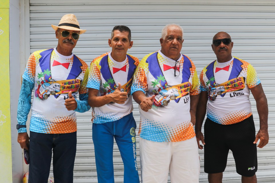 Grupo que presta segurana nos dias de Carnaval tem a chance brincar neste domingo (Sandy James / DP Foto)
