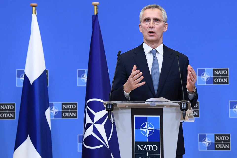 Jens Stoltenberg, secretrio-geral da OTAN (Foto: JOHN THYS / AFP
)