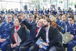 Lula com o presidente chileno, Gabriel Boric, no lanamento da pedra fundamental do Centro Espacial Nacional, em Santiago 