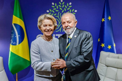 
Ursula von der Leyen, presidente da Comisso Europeia, j expressou apoio ao acordo comercial com o Mercosul  