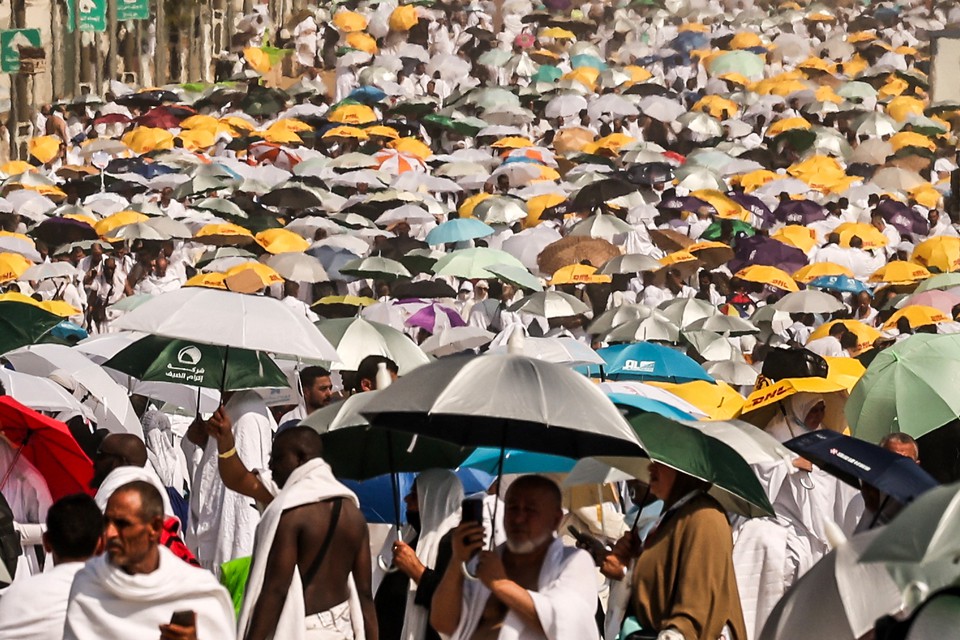 Este ano o hajj reuniu 1,8 milho de fiis (foto: Fadel SENNA / AFP)