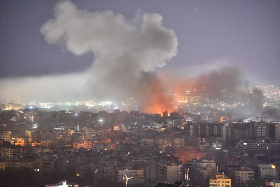 Beirute tem sido cenrio de ataques no conflito entre Israel e o Hezbollah (foto: Fadel ITANI / AFP)