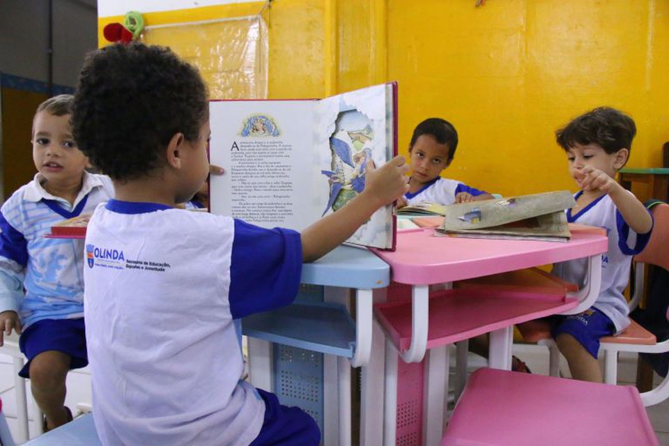  avaliao levou em conta cinco eixos: legislao, parcerias, formao de alfabetizadores, material de apoio e monitoramento de aprendizagem dos alunos (Foto: Divulgao/Prefeitura de Olinda)