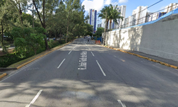 Ciclista morre aps ser atropelado por Micro-nibus em Parnamirim (Foto: Reproduo/Google Street View)