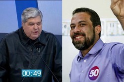 Datena declara apoio a Boulos no 2 turno em SP: Vote contra o crime (Reproduo/Redes sociais - AFP)