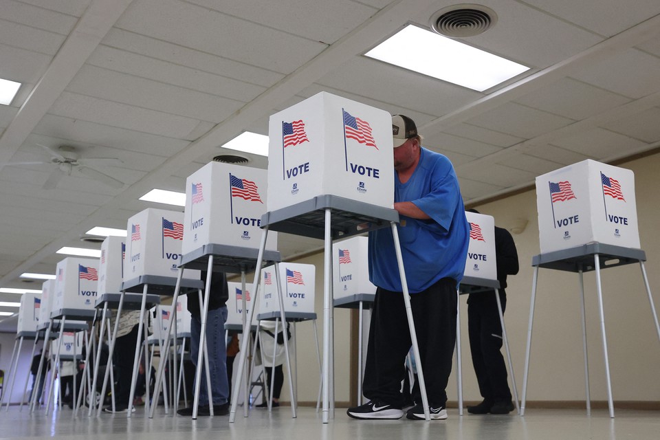 Pesquisas apontam empate entre os dois candidatos na Pensilvnia  (foto: Stacy Revere / GETTY IMAGES NORTH AMERICA / Getty Images via AFP)