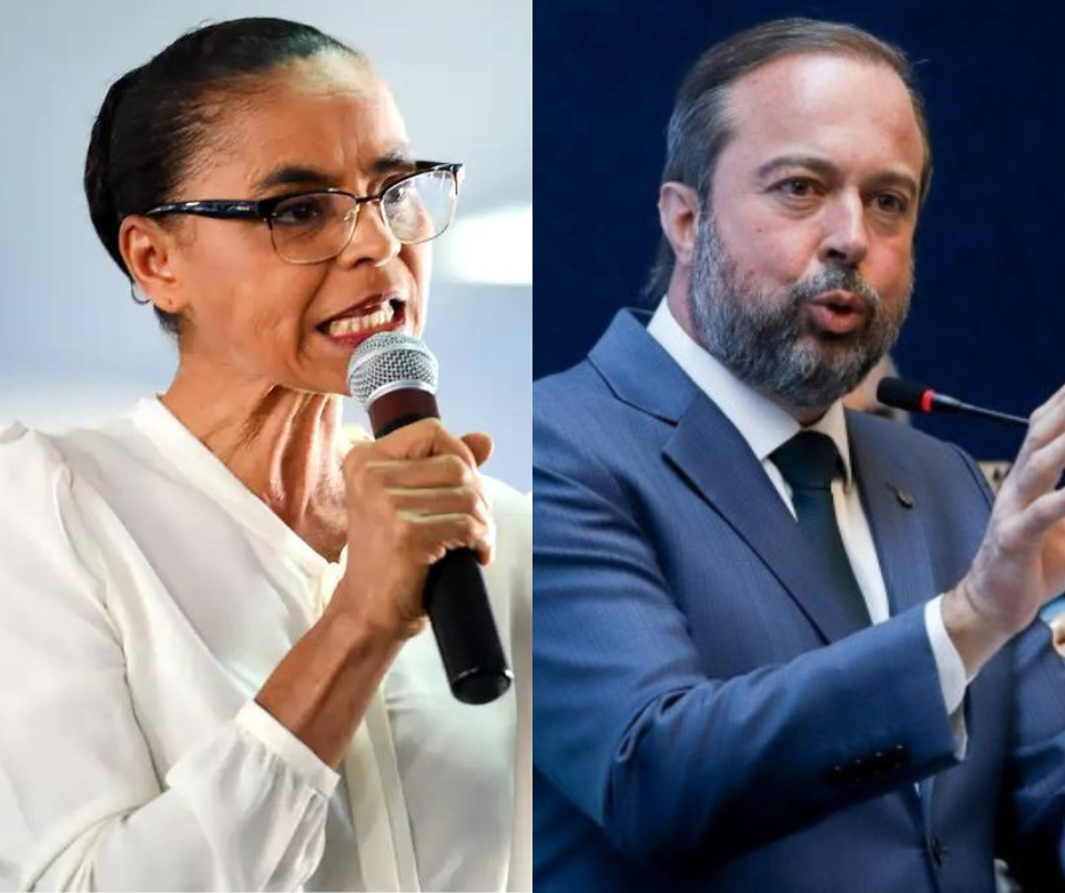 Autorizao de pesquisas para explorao de petrleo na foz do rio Amazonas causa uma briga discreta entre os ministros Marina Silva e Alexandre Silveira  (Fotos: Elza Fiuza/Agncia Brasil e Antnio Cruz/Agncia Brasil)