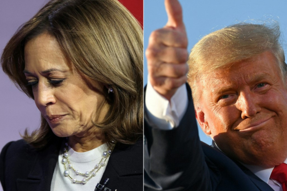 Kamala foi derrotada por Trump nas eleies presidenciais dos EUA (Crdito: CHARLY TRIBALLEAU, MANDEL NGAN / AFP)