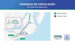 Trnsito muda na Avenida Dantas Barreto nesta segunda (14); veja como fica (Foto: Divulgao/PCR)