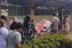 Vdeo: idosa de 72 anos chega em maca para votar em Rondnia  (foto: Reproduo)