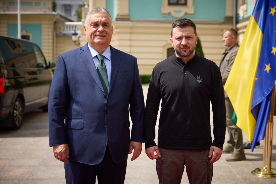 Viktor Orbn e Volodymyr Zelensky (Foto: HANDOUT / UKRAINIAN PRESIDENTIAL PRESS SERVICE / AFP
)