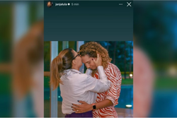 Janja publicou um story dela beijando a testa de Anielle Franco