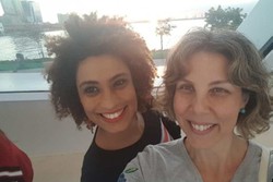 Vereadora Marielle Franco e jornalista Fernanda Chaves