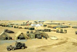 Foguetes so lanados contra base das foras dos EUA em aeroporto de Bagd (foto: NARA & DVIDS Public Domain Archive)