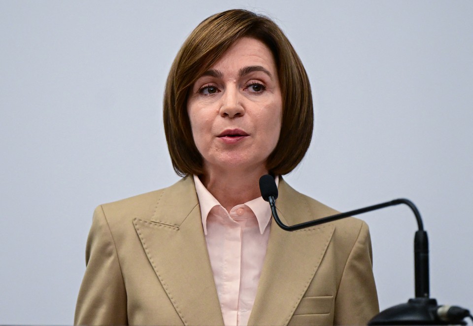 Presidente da Moldvia, Maia Sandu (foto: Daniel MIHAILESCU / AFP)