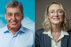 Sebastio Melo (MDB) e Maria do Rosrio (PT)