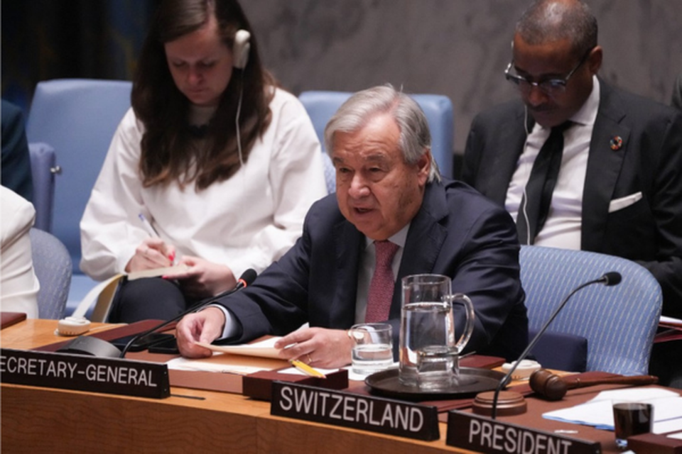 A crtica de Antonio Guterres ocorreu durante o discurso de abertura da reunio Conselho de Segurana das Naes Unidas (Crdito: BRYAN R. SMITH / AFP)