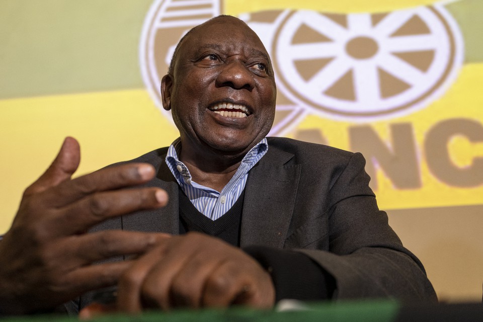 
Cyril Ramaphosa, presidente da frica do Sul (foto: Wikus de Wet / AFP)