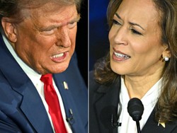 Kamala ultrapassa Trump em pesquisa do The New York Times (foto: SAUL LOEB / AFP)