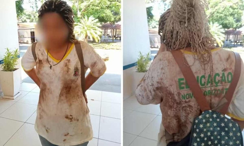 
Me da vtima denunciou o episdio  polcia e relatou que a filha sofreu agresses e xingamentos racistas
 (foto: TV Globo / Reproduo)
