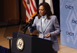 Kamala Harris corteja voto latino e pesquisa favorece democrata (foto: Kevin Dietsch / GETTY IMAGES NORTH AMERICA / Getty Images via AFP)