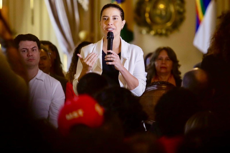 Raquel Lyra falou sobre mudanas no governo  (Foto: Rafael Vieira/DP )