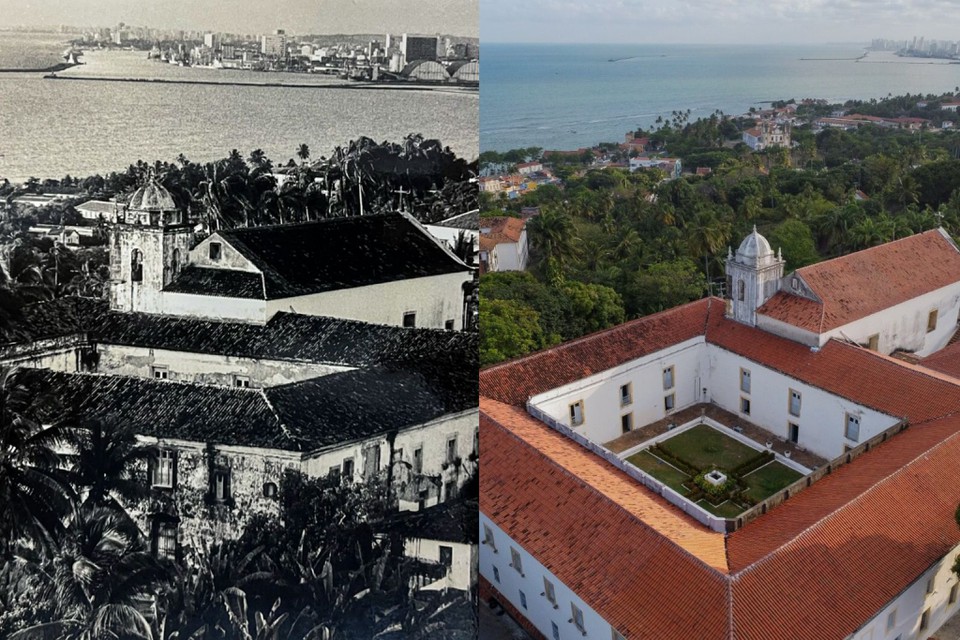 Seminrio de Olinda e Igreja Nossa Senhora das Graas (Foto: Arquivo DP/Reproduo/Rafael Vieira
)