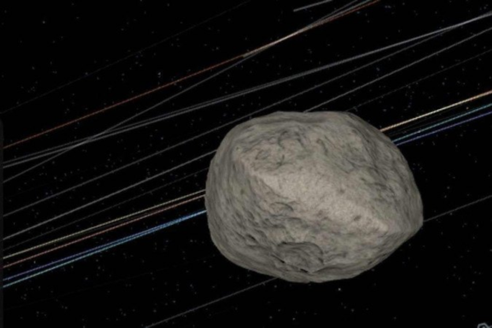 A Nasa tem uma pgina que acompanha em tempo real a trajetria do asteroide Apophis pelo sistema solar (Crdito: Reproduo/Nasa)