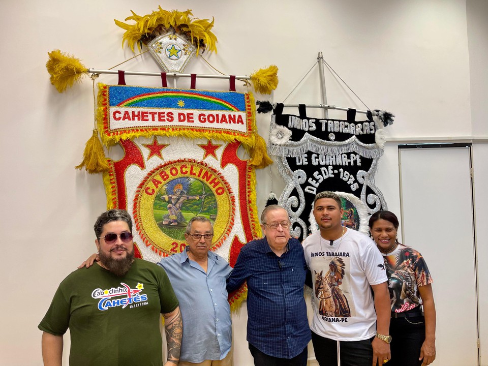 Caboclos Cahets e os ndios Tabajaras de Goiana foram eleitos entre os dez novos Patrimnios Vivos de Pernambuco (Foto: Wanderson Vincius/Secom/Prefeitura de Goiana)