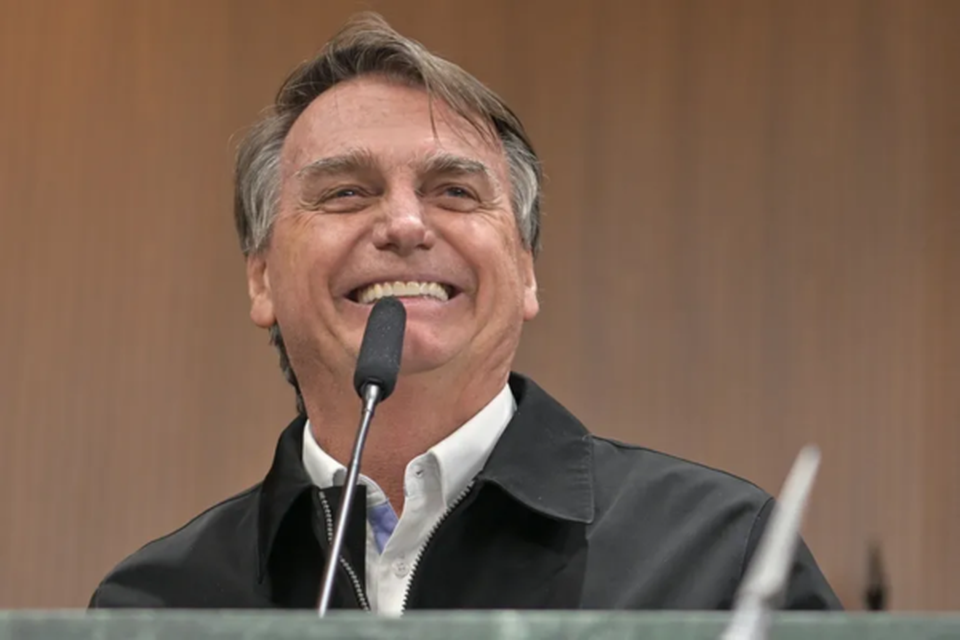 ''A Europa mostra que a vontade popular prevalece...'', disse Bolsonaro (Crdito: Srgio Rocha / Assembleia Legislativa de Gois /AFP)
