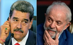 Venezuela convoca embaixador em Braslia para consultas aps veto no Brics (Juan BARRETO, MAURO PIMENTEL / AFP

)