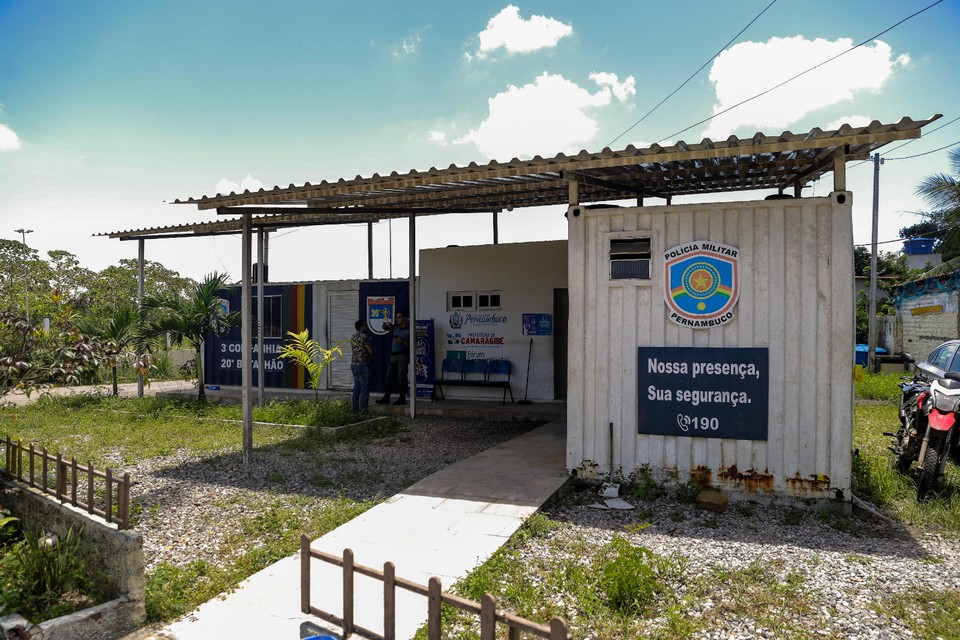 Efetivo de posto da PM  pequeno, segundo moradores (Foto: Rafael Vieira/DP)