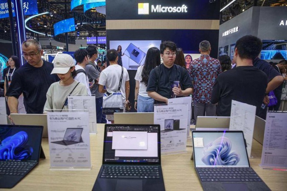  (Segundo a Microsoft, os computadores afetados pelo apago representam 1% do total de mquinas produzidas pela empresa - (crdito: AFP)
)