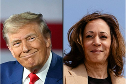 Eleies EUA: pesquisa mostra Trump e Kamala empatados; saiba mais (Crdito: AFP)